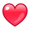 Red Heart emoji on Emojidex
